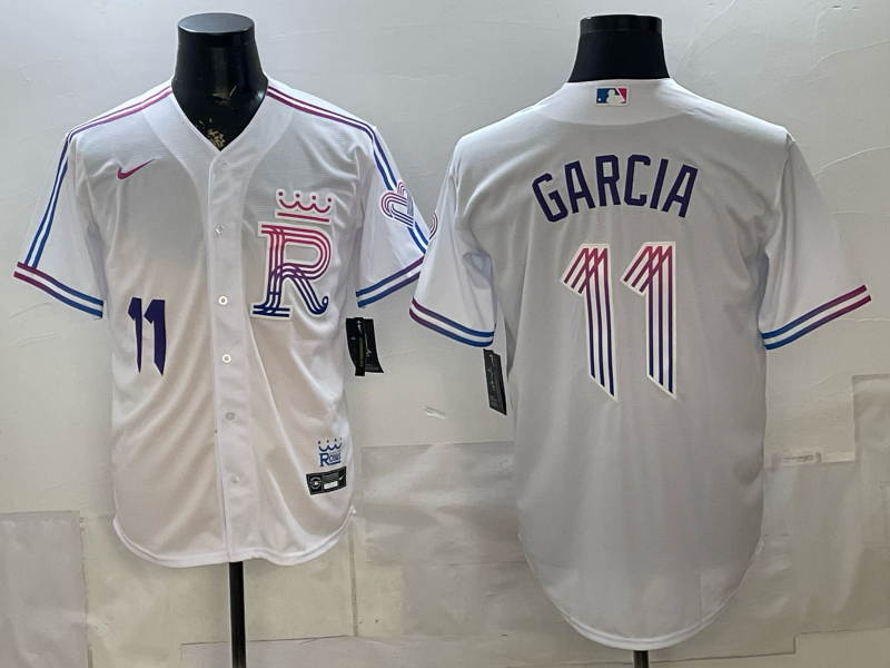 Men Kansas City Royals #11 Garcia white Nike MLB 2026 Jersey 0659